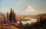 Mount Paintings - Mount Rainier by Albert Bierstadt